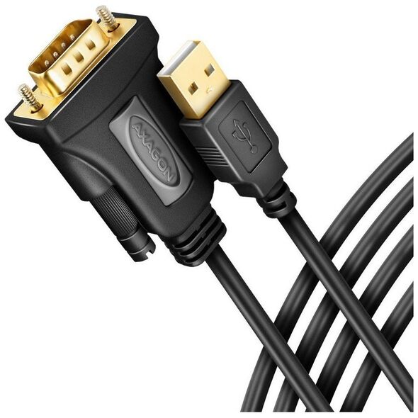 Adapter USB Axagon ADS-1PQN Adapter USB 2.0 > RS-232 Port szeregowy, 1,5m kabel, chip FTDI