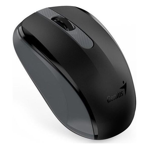 Mysz Genius Genius Mysz NX-8008S, 1200DPI, 2.4 [GHz], optyczna, 3kl., bezprzewodowa USB, czarno-szary, 1 szt AA