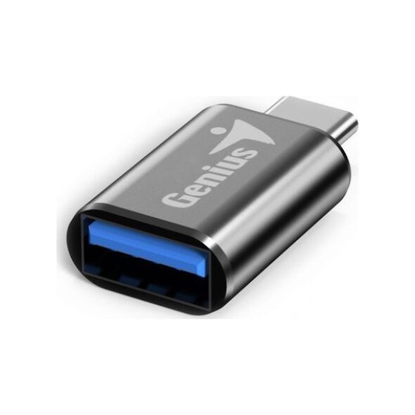 Adapter USB Genius ACC-C2A USB-C - USB Srebrny  (32590002400)