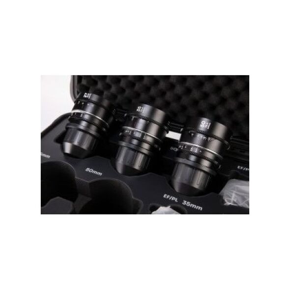 Obiektyw Venus Optics Zestaw obiektywów Venus Optics Laowa Nanomorph 27 mm, 35 mm, 50 mm S35 Blue do Arri PL / Canon EF