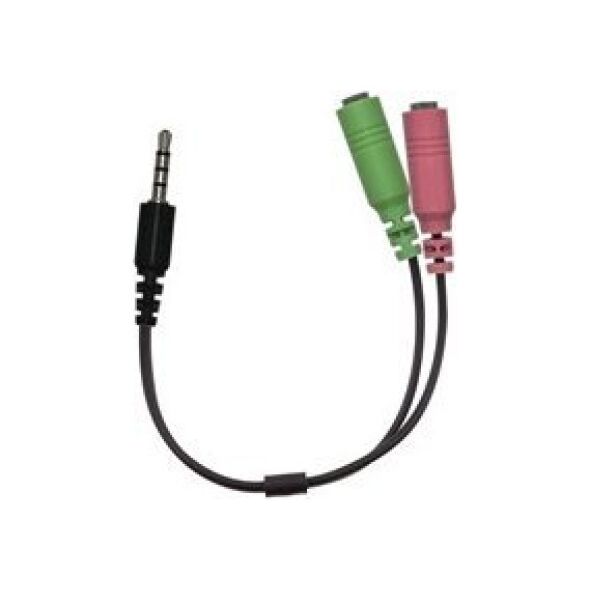 Adapter AV Genius Jack 3.5mm - Jack 3.5mm czarny (32590001400)