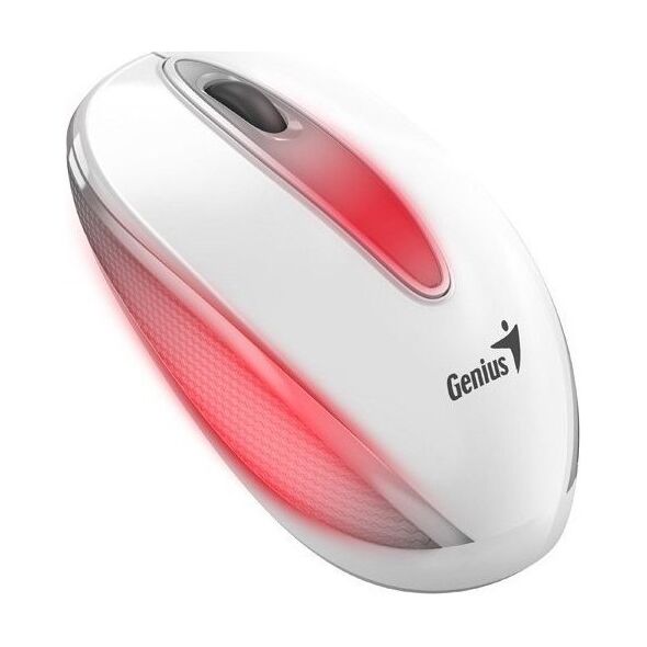 Mysz Genius Genius Mysz DX-Mini, 1000DPI, optyczna, 3kl., przewodowa USB, biała, klasyczna, podświetlenie RGB