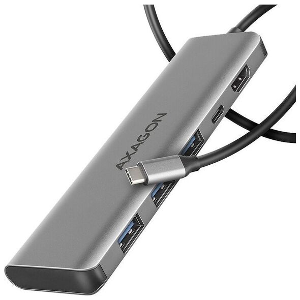HUB USB Axagon HMC-5H Wieloportowy hub USB-C 3.2 Gen 1, 3x USB-A, 4K HDMI, PD 100W, 100cm USB-C kabel