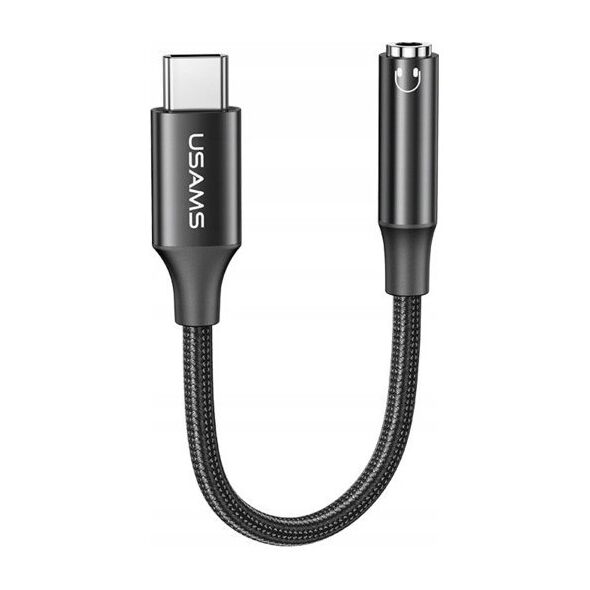 Adapter USB Usams Kabel adapter Usams AU16 USB-C/Jack 3,5mm czarny