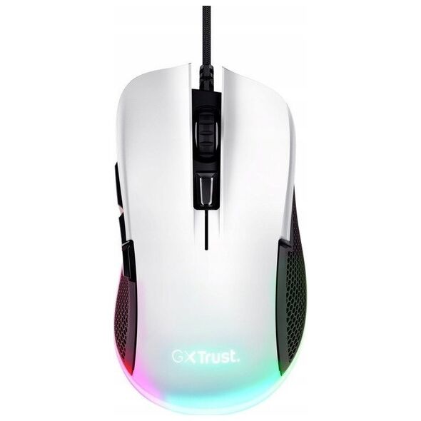 Mysz Trust TRUST herní myš GXT 922W YBAR Eco Gaming Mouse, optická, USB, bílá