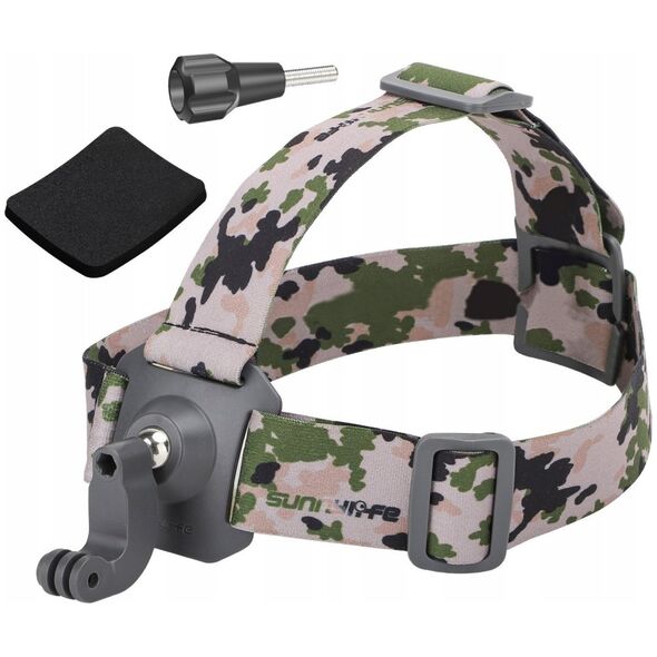 SunnyLife Head Mount Uchwyt Opaska Mocowanie Na Głowę + Głowica Kulowa 3d Do Kamer Gopro Sjcam Xiaomi Dji Insta360 / Td672-m