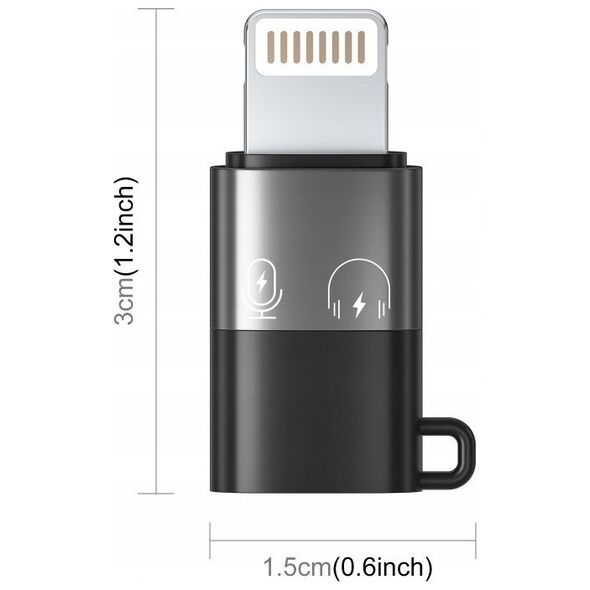 Adapter USB Puluz Adapter Przejściówka Redukcja Z Apple Lightning Iphone Na Usb-c Usb Type-c / Pu649b