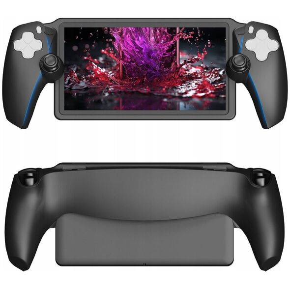 JYS Osłona Silikonowa Etui Case Futerał Grip Uchwyt do Konsoli Sony PlayStation Portal / PS Portal / P-S Portal / Czarny / P5183