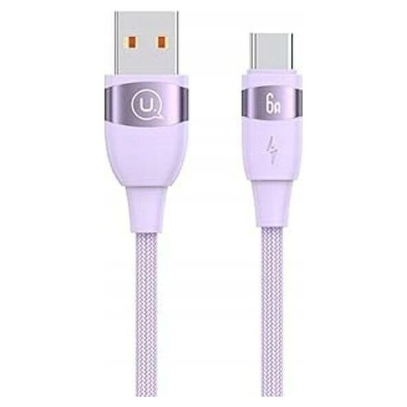 Kabel USB Usams USB-A - USB-C 2 m Fioletowy