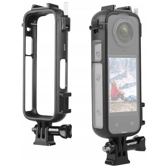 Puluz Frame Mount Uchwyt Obudowa Ramka Montażowa Statyw 2x Iso Do Insta360 X4 / X 4 / Pu979b