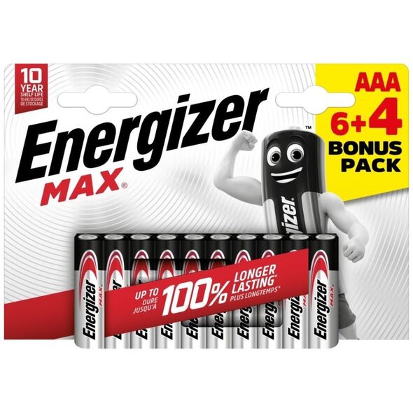 Energizer Energizer LR03/10 Max AAA 6+4 zdarma
