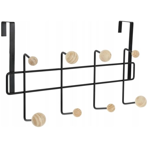 Home Styling Collection Metalowy wieszak na drzwi, 8 haczyków