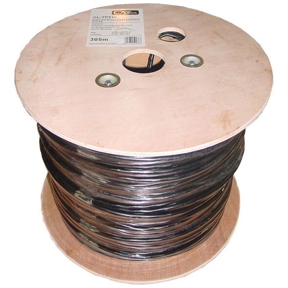 Caterpillar Kabel U/UTP, drut kat.5E żelowany, PVC, 305m (CL-TP512)