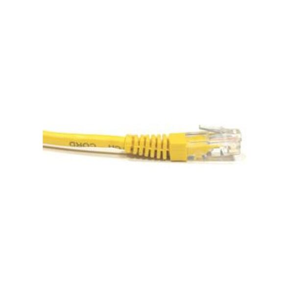 NetRack patch cord cat.5e RJ45 5mb zalewany żółty (BZPAT5UY)