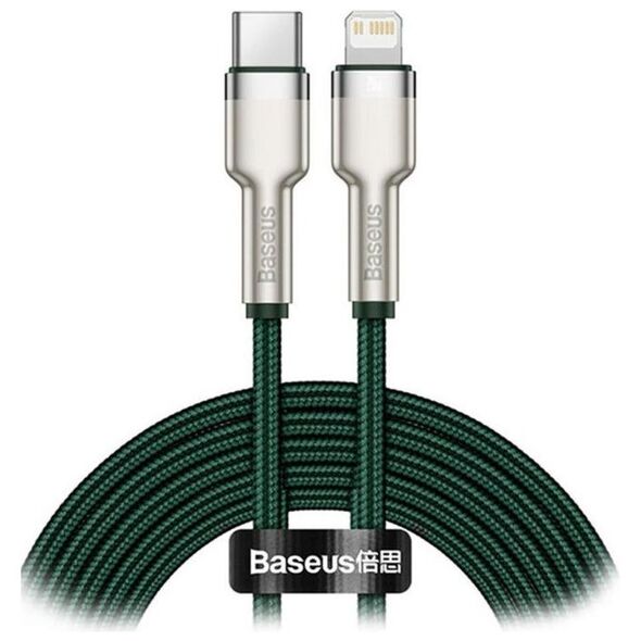 Baseus Cafule Metal Braided USB-C to Lightning Cable 20W Πράσινο 2m  (CATLJK-B06) (BASCATLJK-B06) έως 12 άτοκες Δόσεις