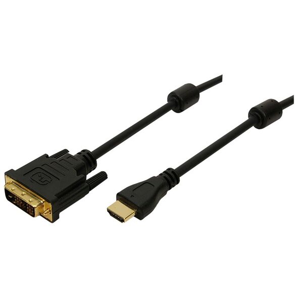 Kabel LogiLink HDMI - DVI-D 5m czarny (CH0015)