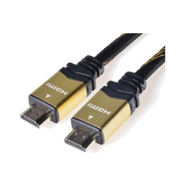 Kabel PremiumCord HDMI - HDMI 1m złoty (kphdmet1)