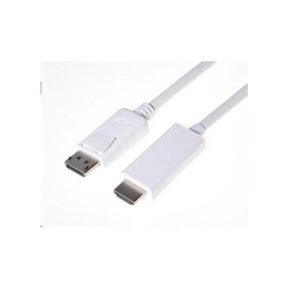 Kabel PremiumCord DisplayPort - HDMI 2m biały (kportadk01-02)
