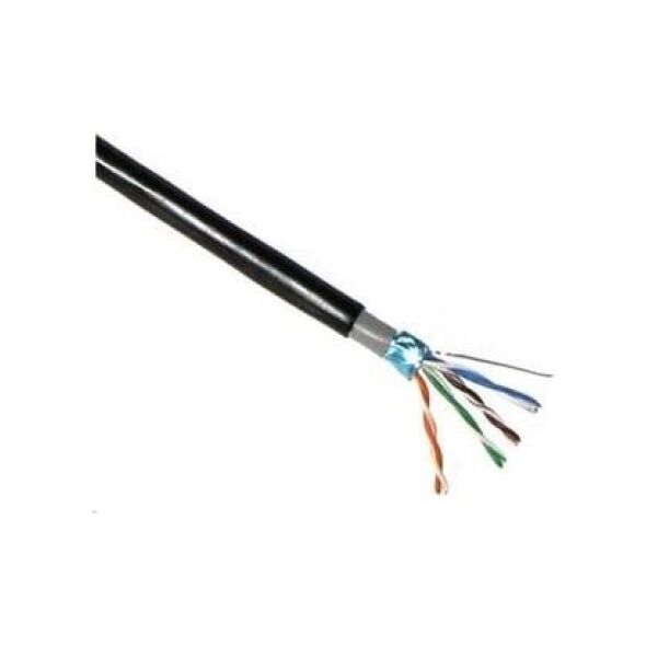 Lynx CS Kabel instalacyjny, Cat5E, drut, PVC, 305m, pe + PVC (LX-SLD-FTP5E-OUTDJ-BK)