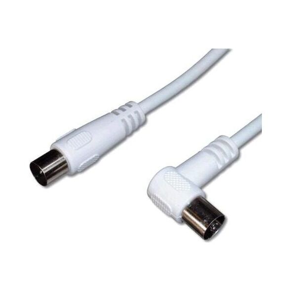 Kabel PremiumCord Antenowy 2m biały (ktmf02U)