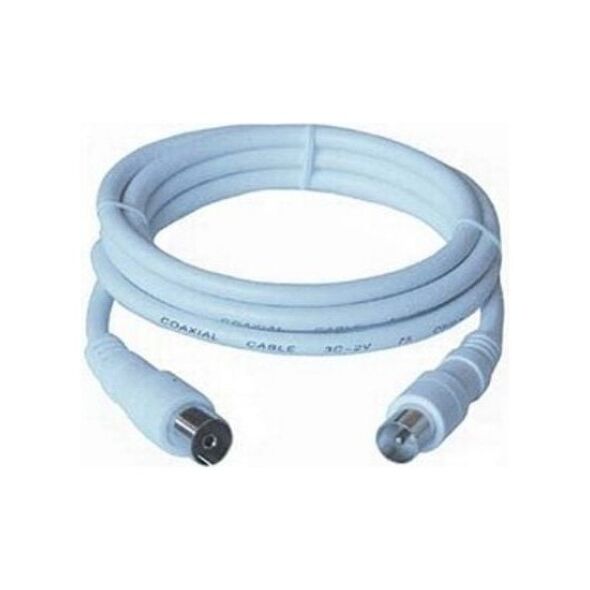 Kabel PremiumCord Antenowy 2m biały (ktmf02)