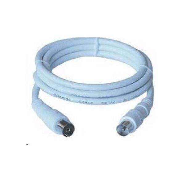 Kabel PremiumCord Antenowy 20m biały (ktmf20)