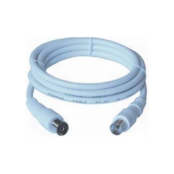 Kabel PremiumCord Antenowy 3m biały (ktmf03)