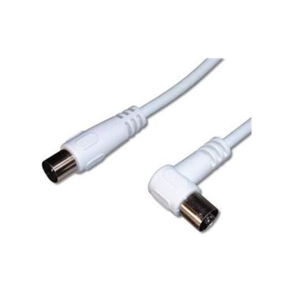 Kabel PremiumCord Antenowy 5m biały (ktmf05U)