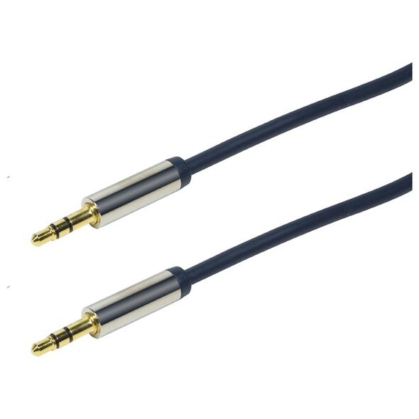 Kabel LogiLink Jack 3.5mm - Jack 3.5mm 1.5m niebieski (CA10150)