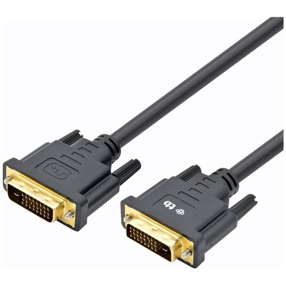Kabel TB Print DVI-D - DVI-D 1.8m czarny (AKTBXVD24DVI18B)