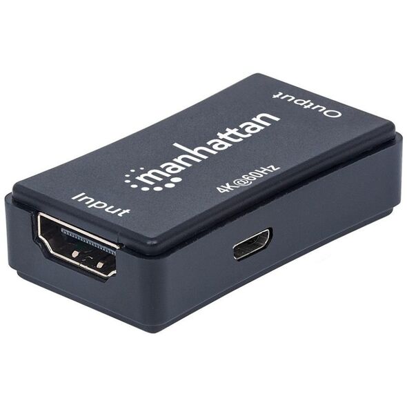 System przekazu sygnału AV Manhattan Wzmacniacz sygnału HDMI (Repeater) do 40m UHD 4K (207621)