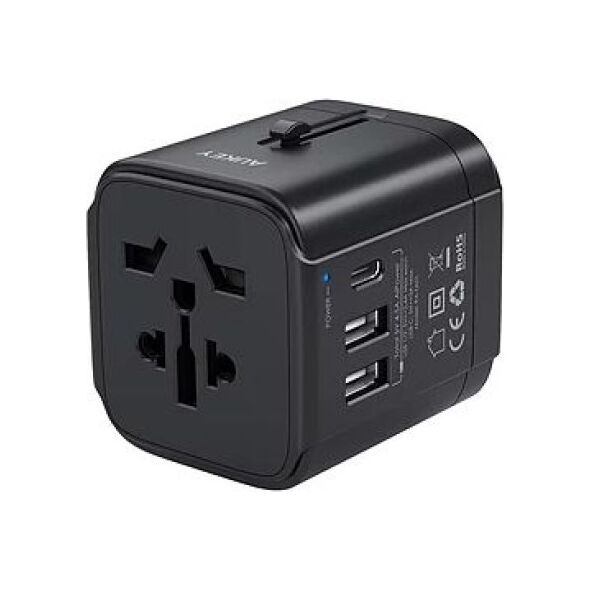 Ładowarka Aukey PA-TA01 2x USB-A 1x USB-C 7.8 A (PA-TA01 Black)