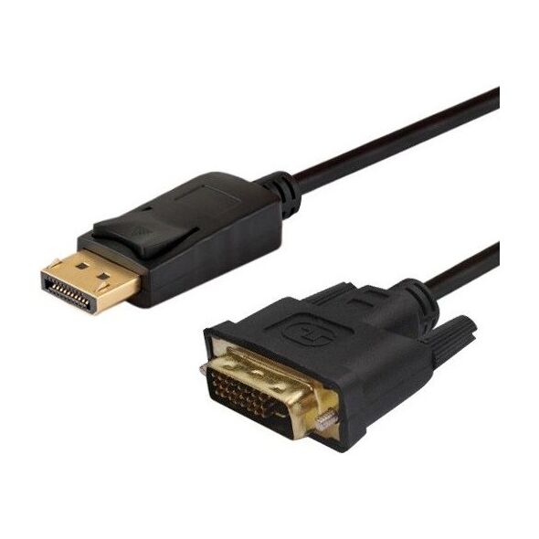 Kabel Savio DisplayPort - DVI-D 3m czarny (SAVIO CL-122)