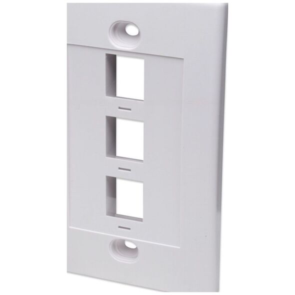 Intellinet Network Solutions Trójportowy panel na moduły Keystone do puszki (PN 517874) biały -163309