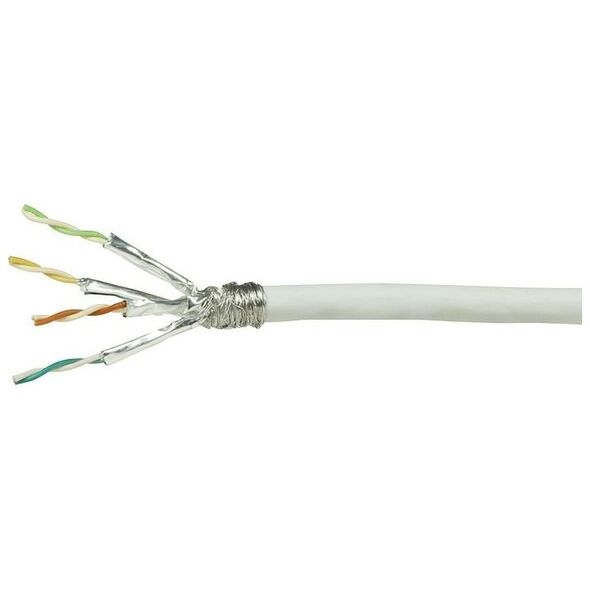 LogiLink Logilink Netzwerk Verlegekabel S/FTP Cat6, PVC, weiß, 100m