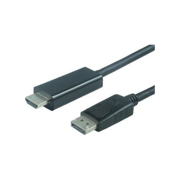 Kabel PremiumCord DisplayPort - HDMI 2m czarny (kportadk04-02)