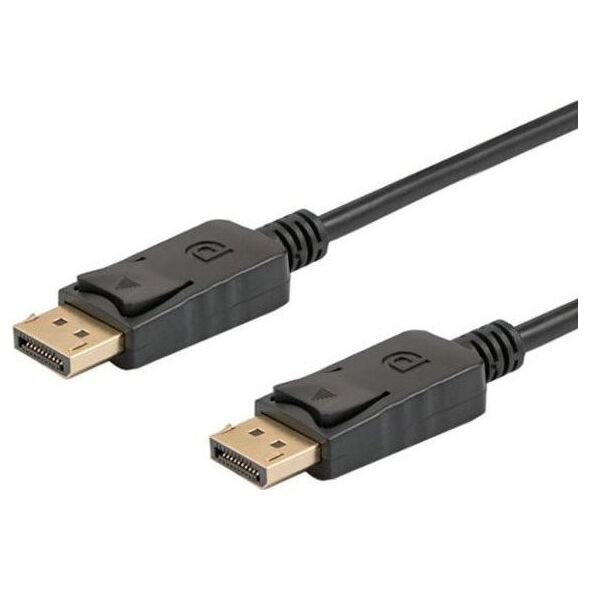 Kabel Savio DisplayPort - DisplayPort 1m czarny (CL-135)