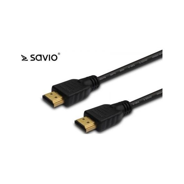 Kabel Savio HDMI - HDMI 2m czarny (SAVIO CL-05Z)
