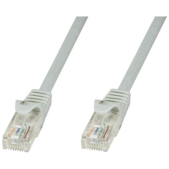 Techly TechlyPro Kabel sieciowy patch cord RJ45 Cat5e UTP CCA 0,5m szary