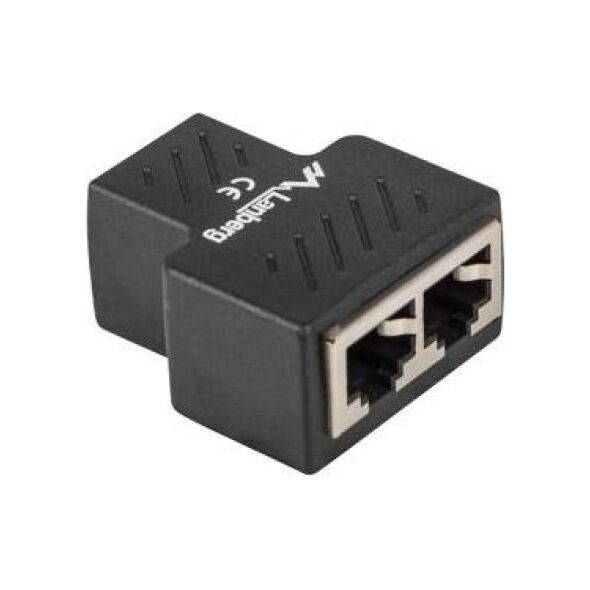Lanberg Adapter Lanberg złączka sieciowa spliter RJ-45 - RJ-45 X2 ekranowany