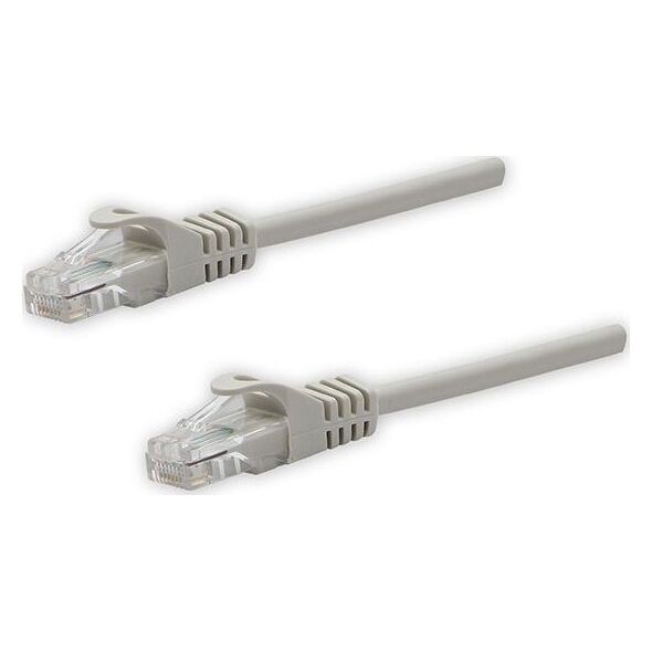 UTP patchcord, Cat.5e, RJ45 M-3m, nieekranowany, szary, czysta miedź economy