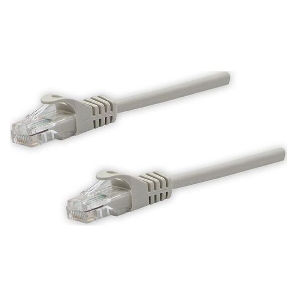 UTP patchcord, Cat.5e, RJ45 M-10m, nieekranowany, szary, czysta miedź economy