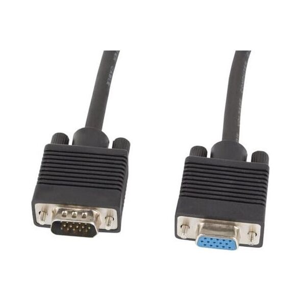 Kabel Lanberg D-Sub (VGA) - D-Sub (VGA) 5m czarny (CA-VGAC-10CC-0050-B+)
