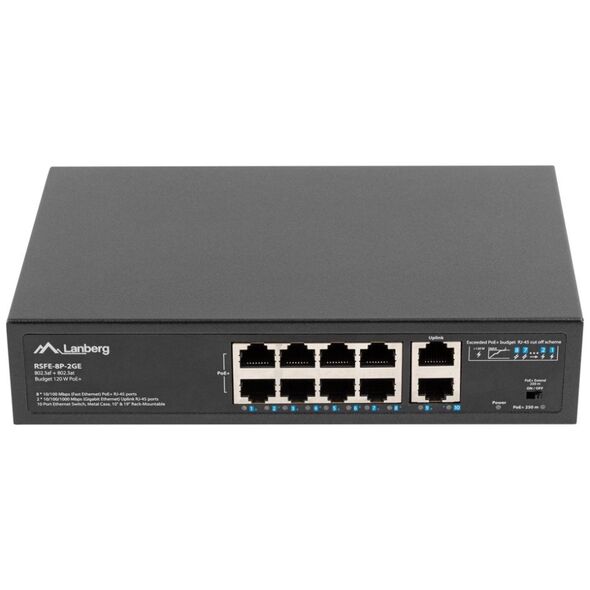 Switch Lanberg RSFE-8P-2GE-120