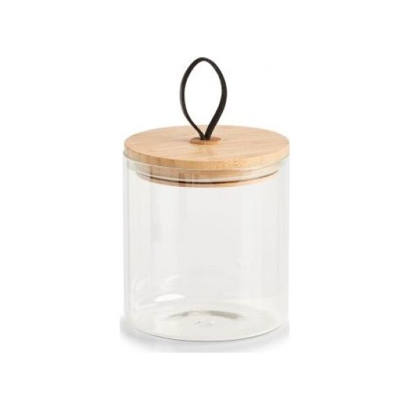 Zeller Słoik do przechowywania z bambusową pokrywką, 1000 ml, 11,2x12,8 cm