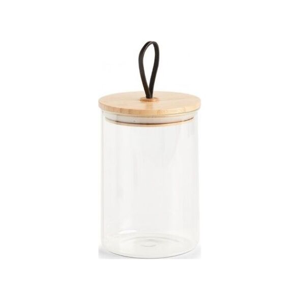 Zeller Słoik do przechowywania z bambusową pokrywką, 1300 ml, 11,2x16,3 cm