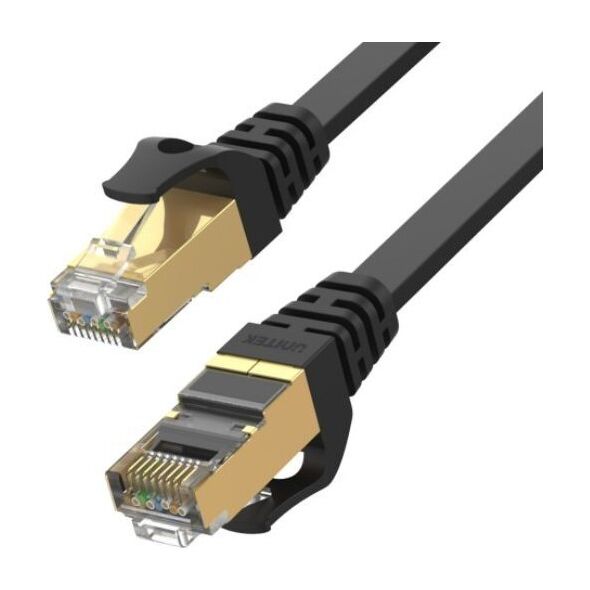 Unitek RJ45, kat. 7, SSTP, 3m, czarny (C1897BK-3M)