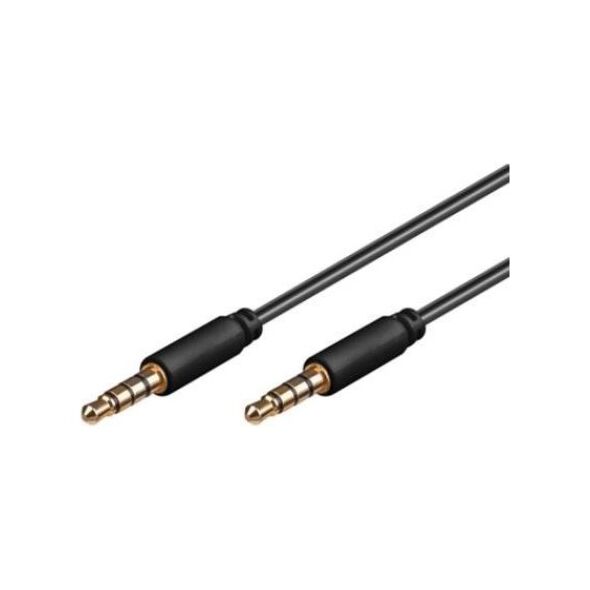 Kabel PremiumCord Jack 3.5mm - Jack 3.5mm 2m czarny (kjack4mm2)