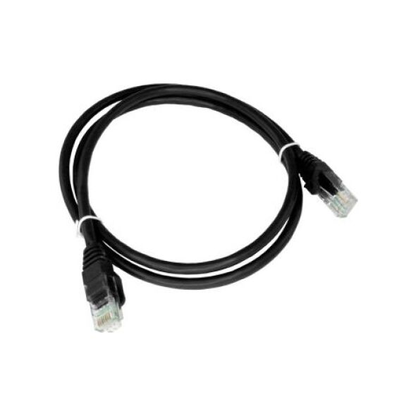 Alantec Patch-cord U/UTP kat.6A LSOH 0.25m czarny ALANTEC