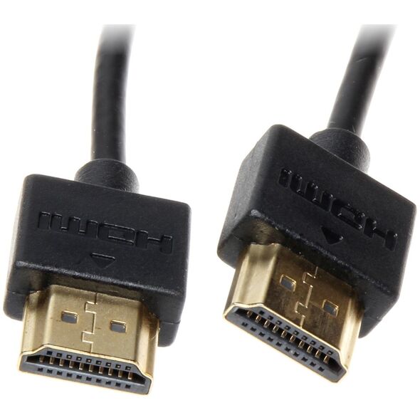 Kabel HDMI - HDMI 3m czarny (HDMI-3.0/SLIM)